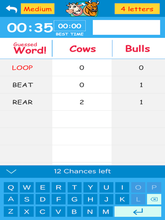 Screenshot #6 pour Cows & Bulls – Guess the Word