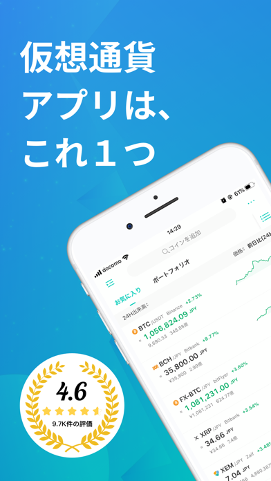 コイン相場 - ビットコイン&仮想通貨アプリスクリーンショット