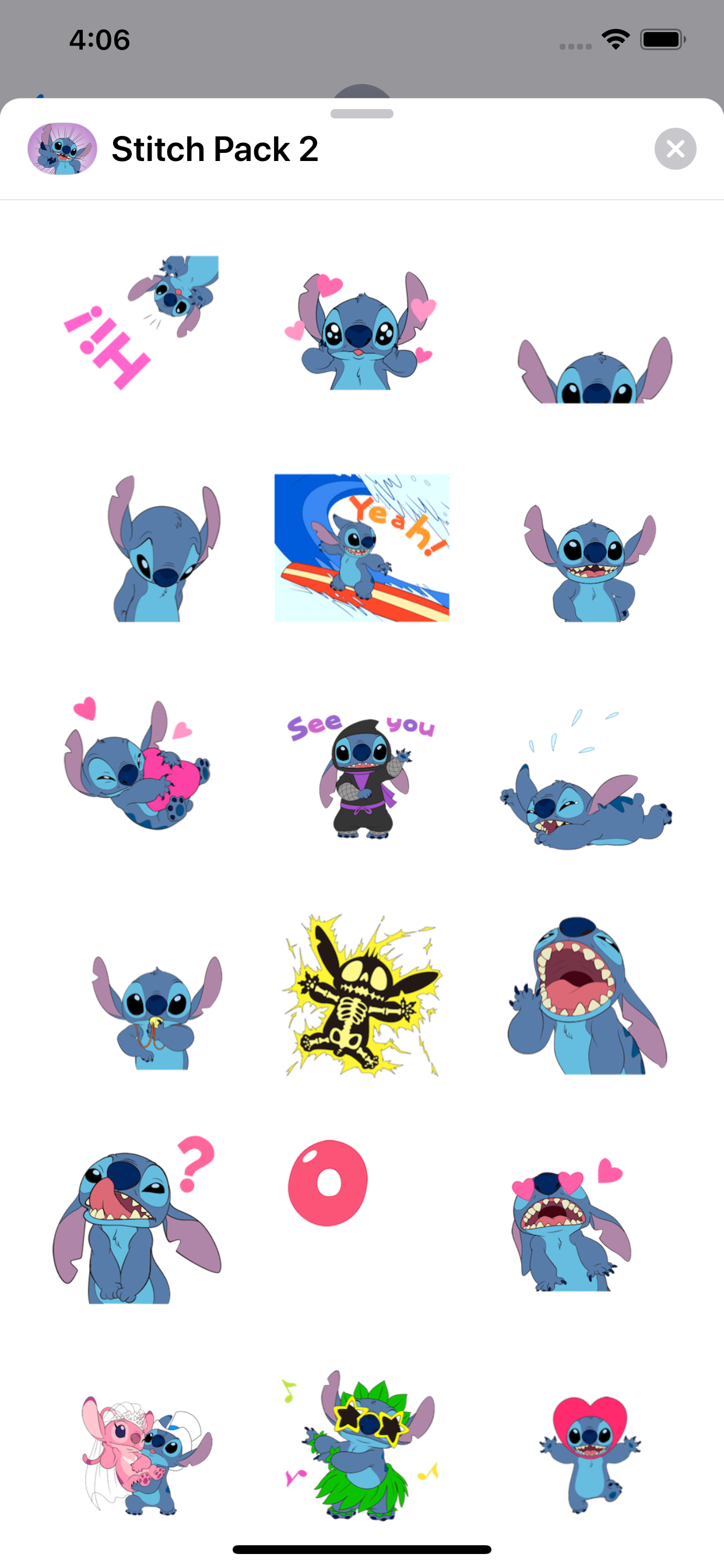 Disney Stickers: Stitch Pack 2 screenshot 3