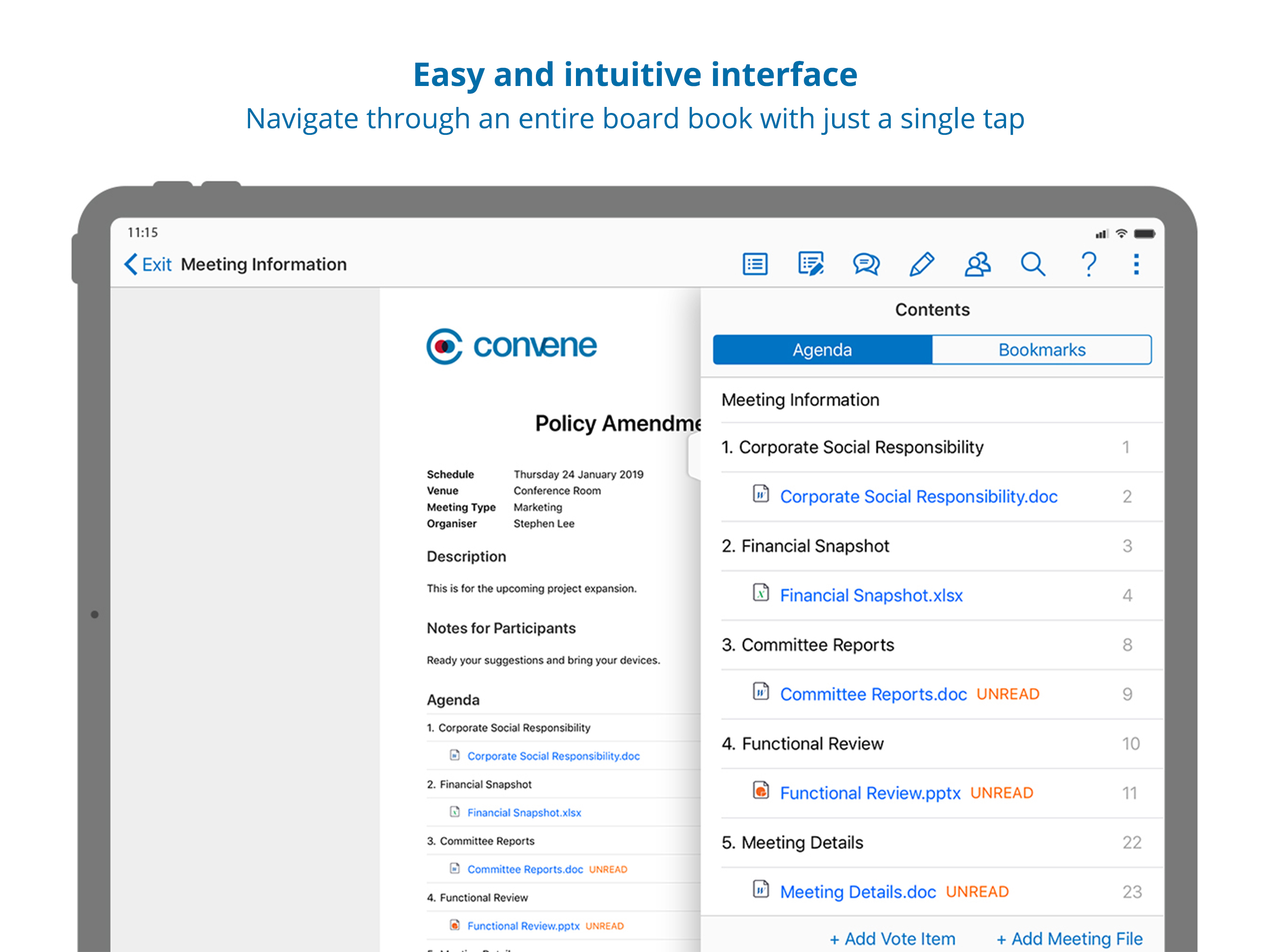 Azeus Convene for BlackBerry® screenshot 10