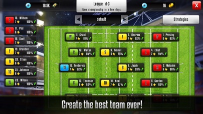 Rugby Manager : Be a manager Screenshot