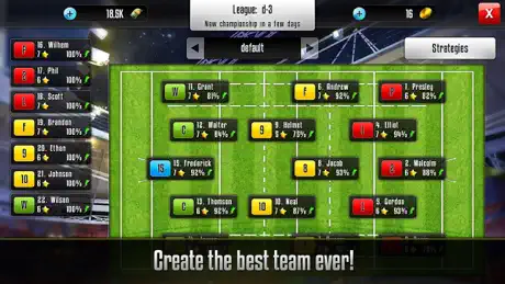 Rugby Manager : Be a manager