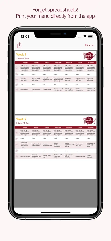 My fooder plan