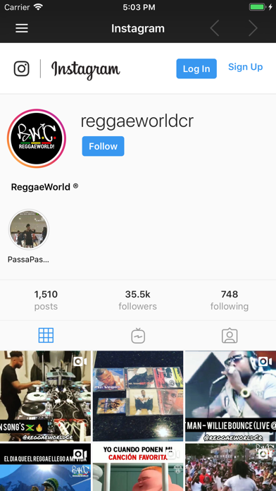 ReggaeWorld Radio iPhone screenshot 6 - Music app