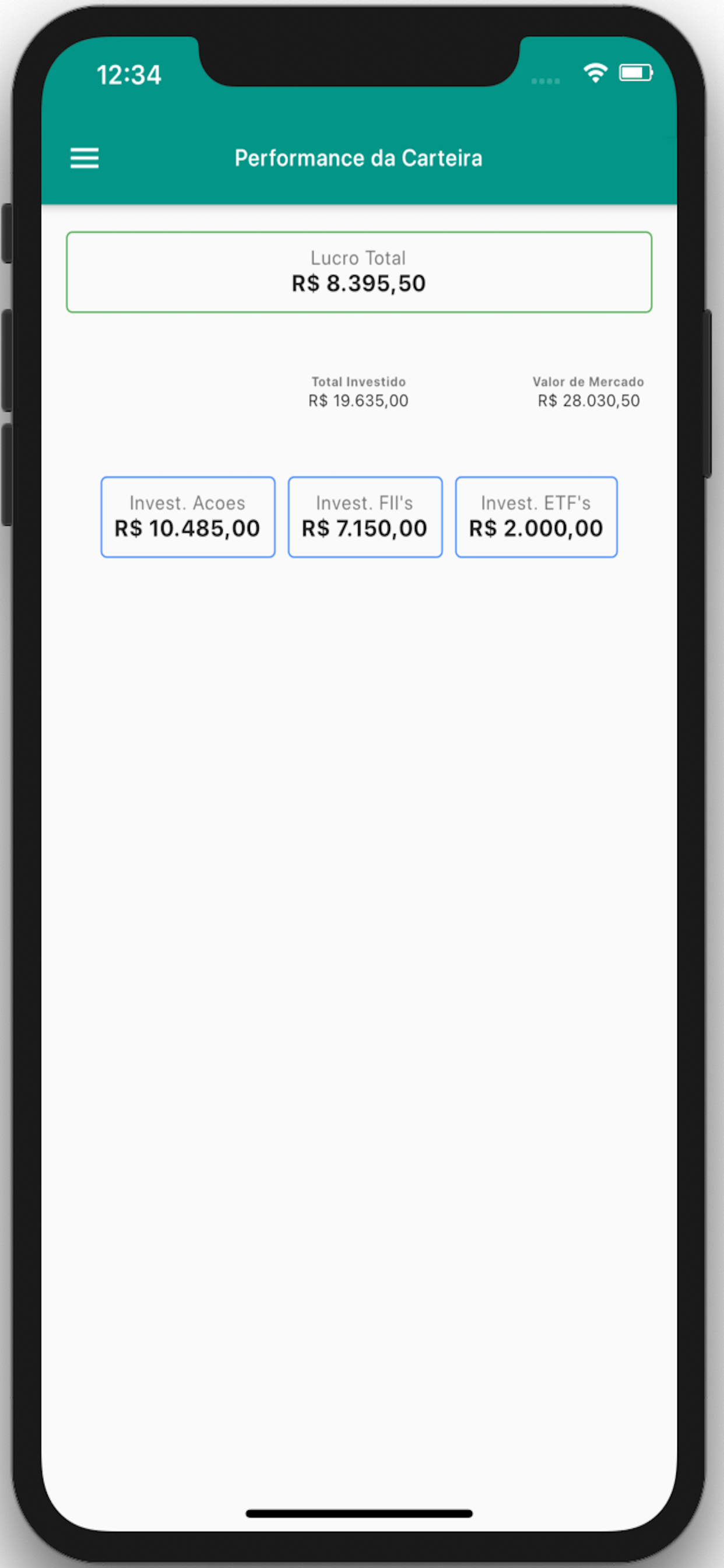 Planilha de Investimentos