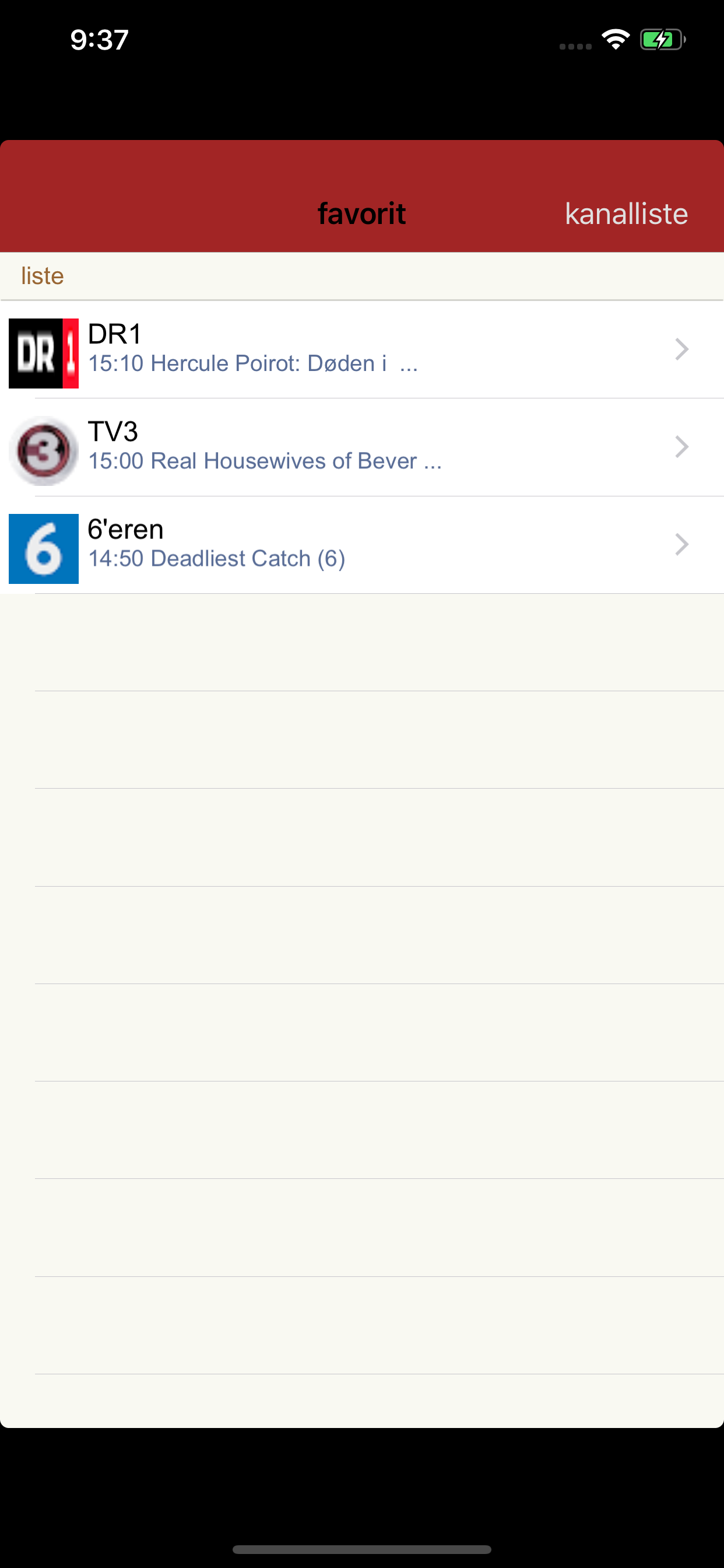 Danmark tv-guide screenshot 3