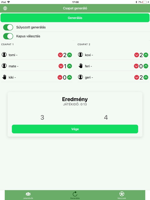 Screenshot #6 pour Csapat generáló