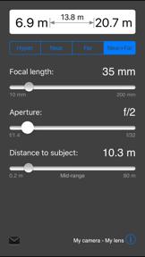 Field Tools (Depth of Field) screenshot