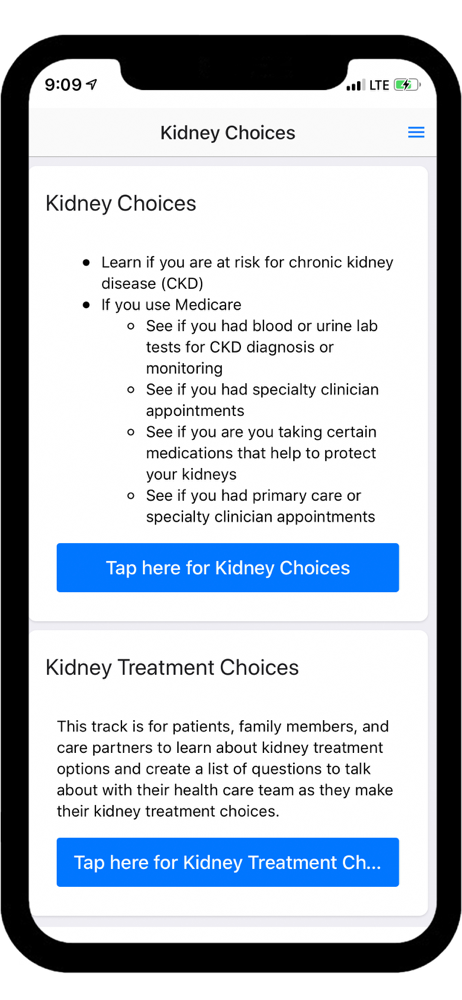 Kidney Choices screenshot 2