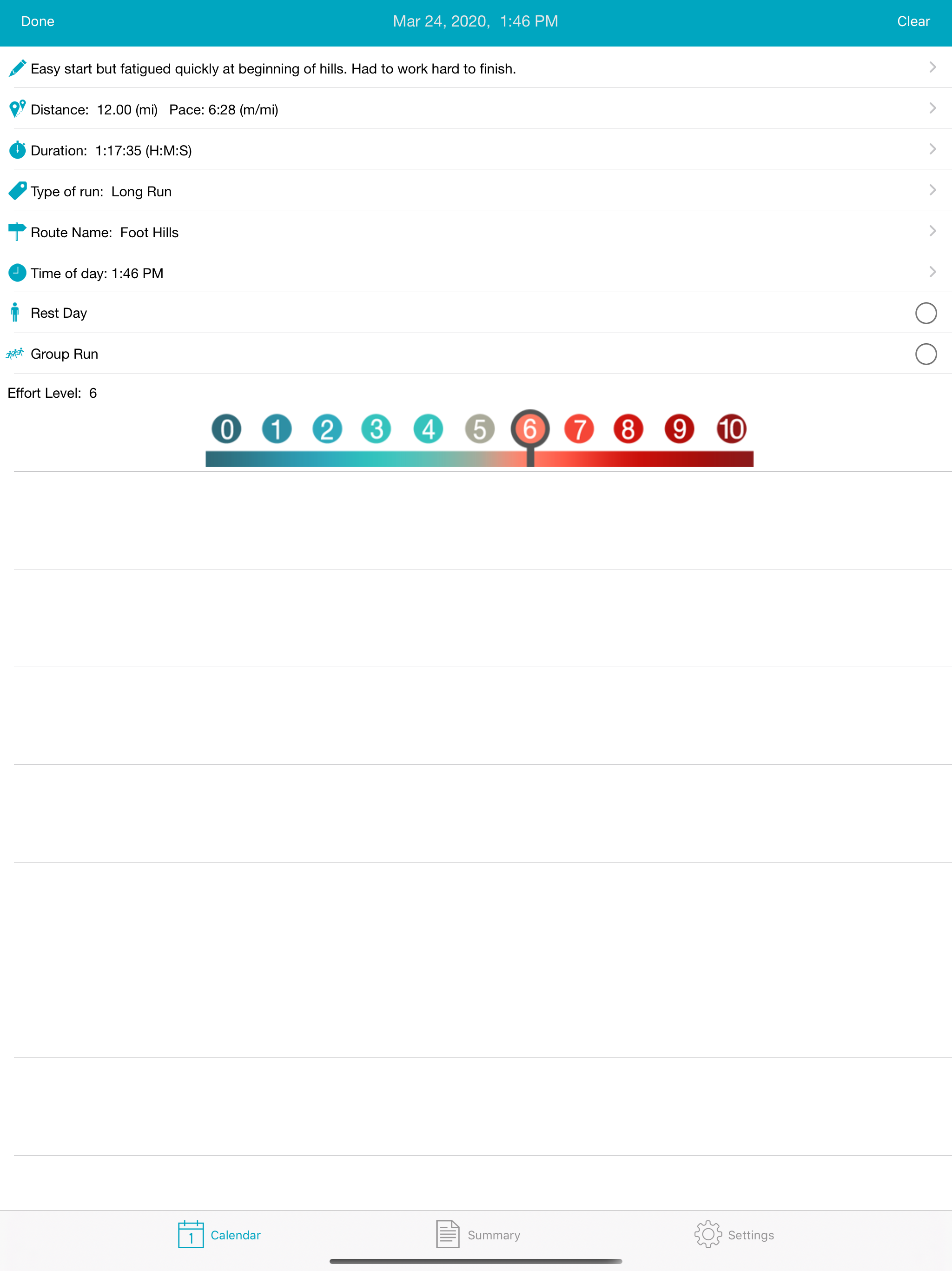 Running Log Lite