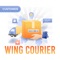 Wing Courier Customer is providing fast service to send your Courier from one place to another place