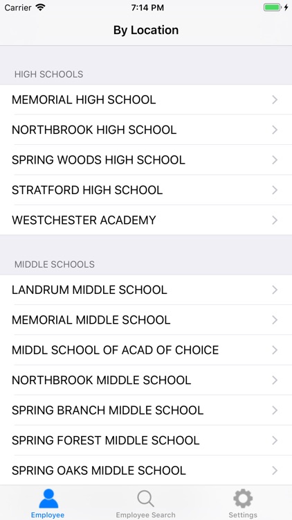 Spring Branch ISD Directory