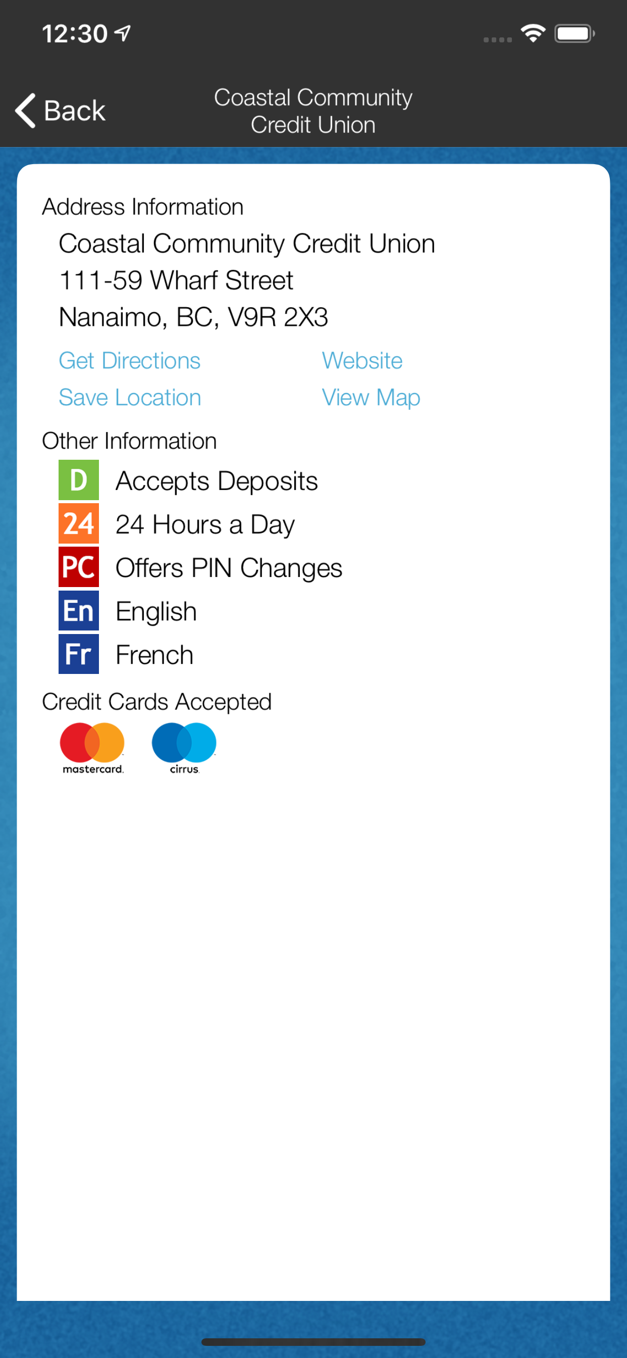 Coastal Community ATM Locator screenshot 4