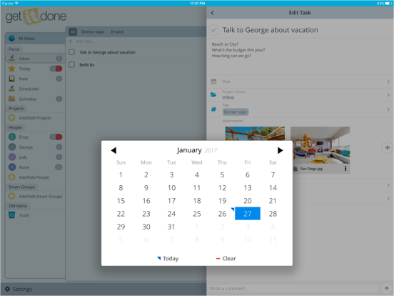 Get It Done Tasks iPad screenshot 4 - Productivity app