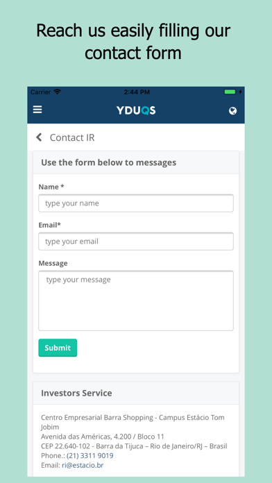 YDUQS IR Screenshot