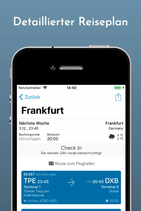 Boarding Pass - Flug Check-in