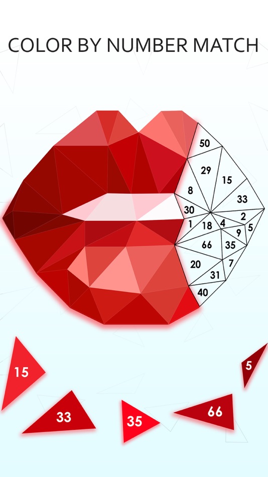 #3. Low Poly - Color By Number (iOS) Podle: Mrudul Babariya