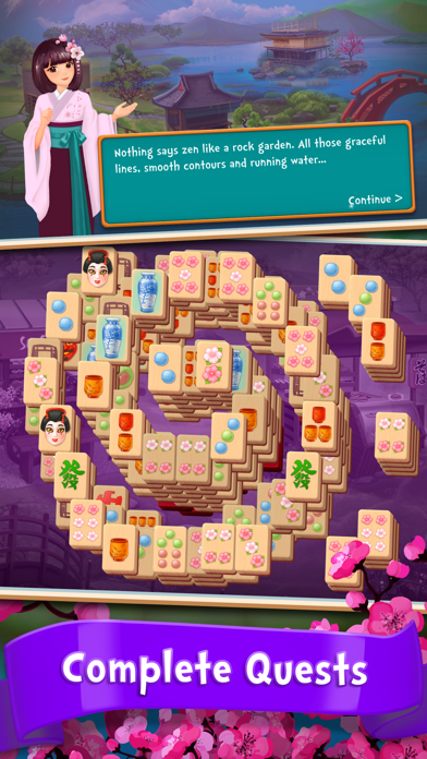 Mahjong Fest: Sakura Garden screenshot 3