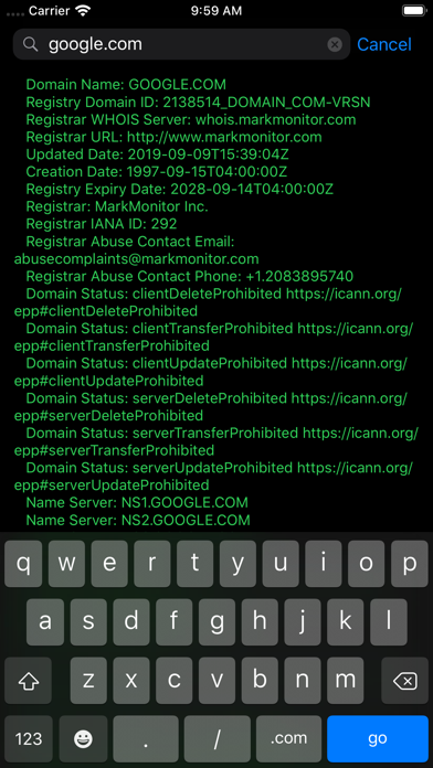 Screenshot #2 pour Whois - Lookup & Availability