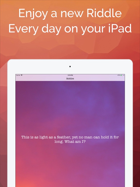 Riddles — One riddle a day