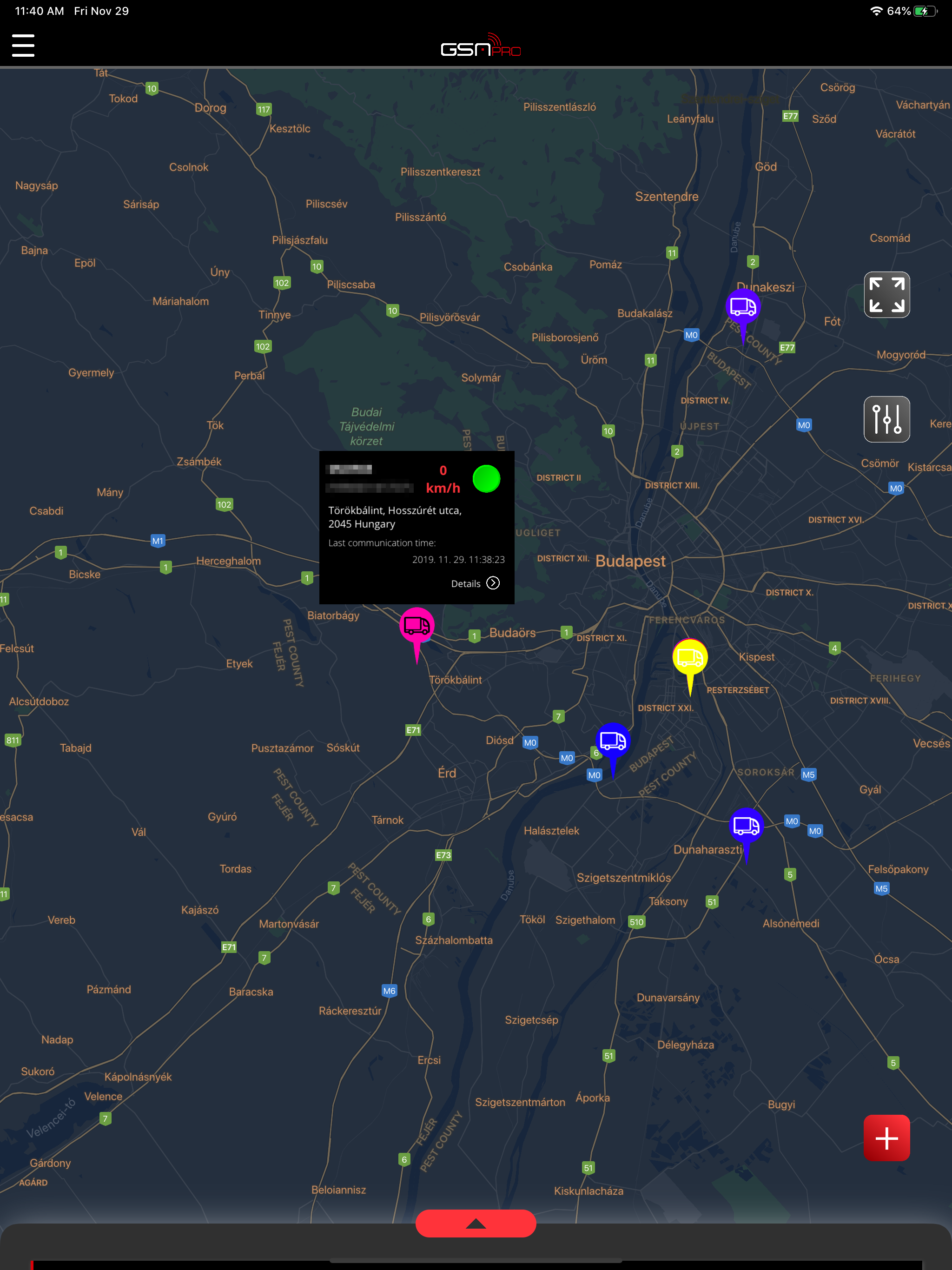 GSMPRO Tracker