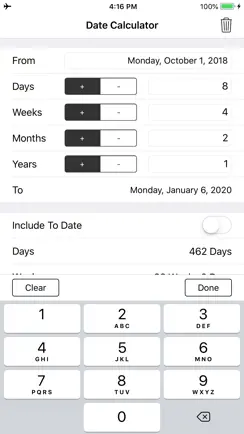 Date and Time Calculator iPhone image 2