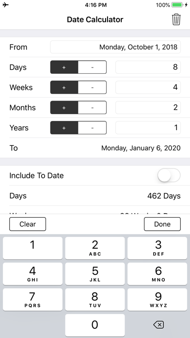 Date and Time Calculator Screenshot