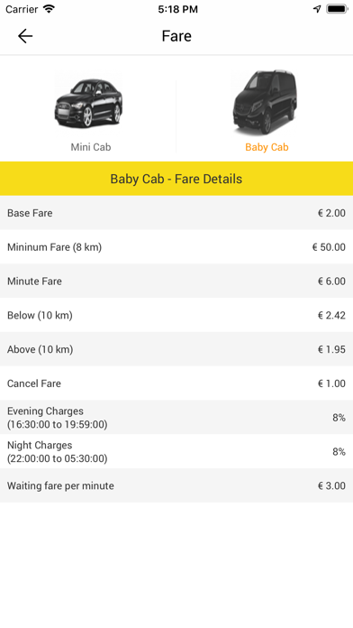 My BabyCabs screenshot 3