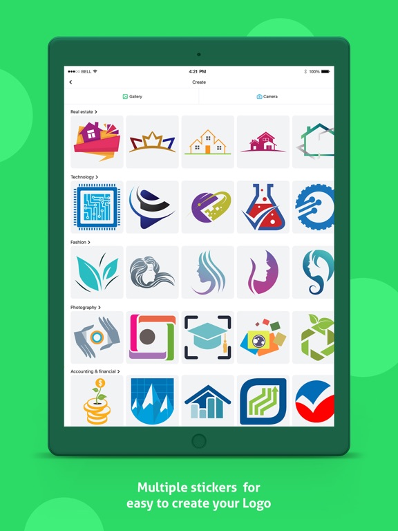 Logo Maker - Logo Creator iPad screenshot 6 - Photo & Video app