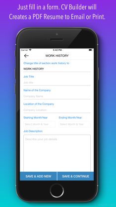 CV Builder - Resume & CV Maker screenshot 4