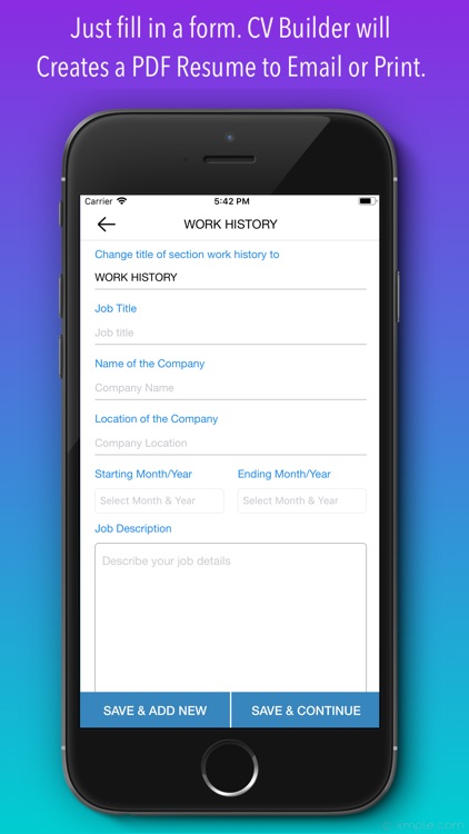 CV Builder - Resume & CV Maker screenshot-3