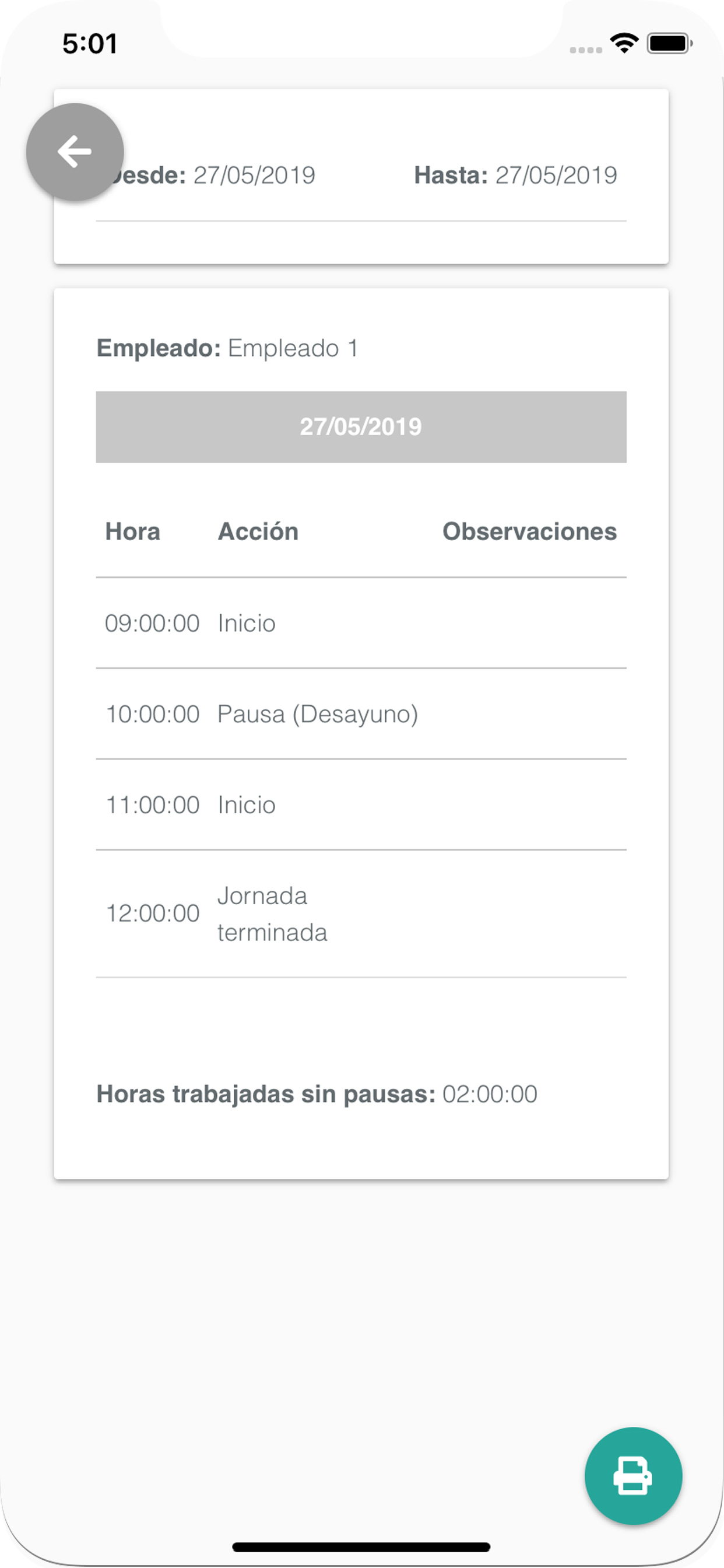 Control Laboral TE 2.0 screenshot 3
