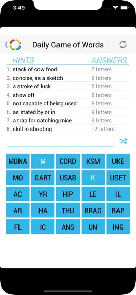 Game screenshot Daily Game of Words apk