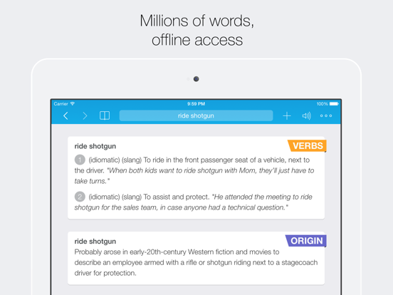 Screenshot #5 pour Concise English Dictionary HD