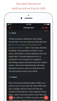 1writer - markdown text editor iphone screenshot 3