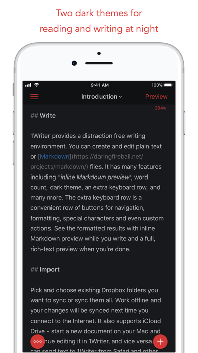 Screenshot #3 pour 1Writer - Markdown Text Editor