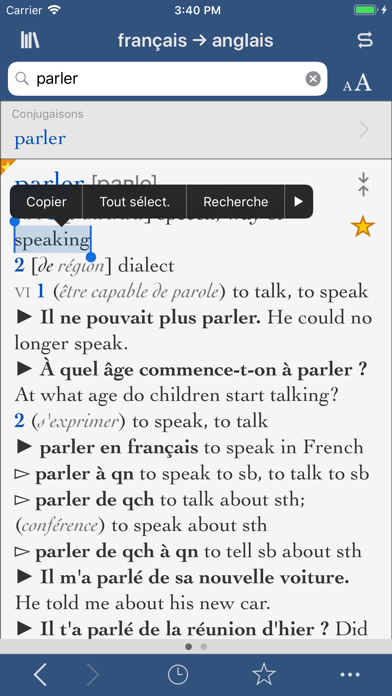 Screenshot #1 pour Collins français-anglais