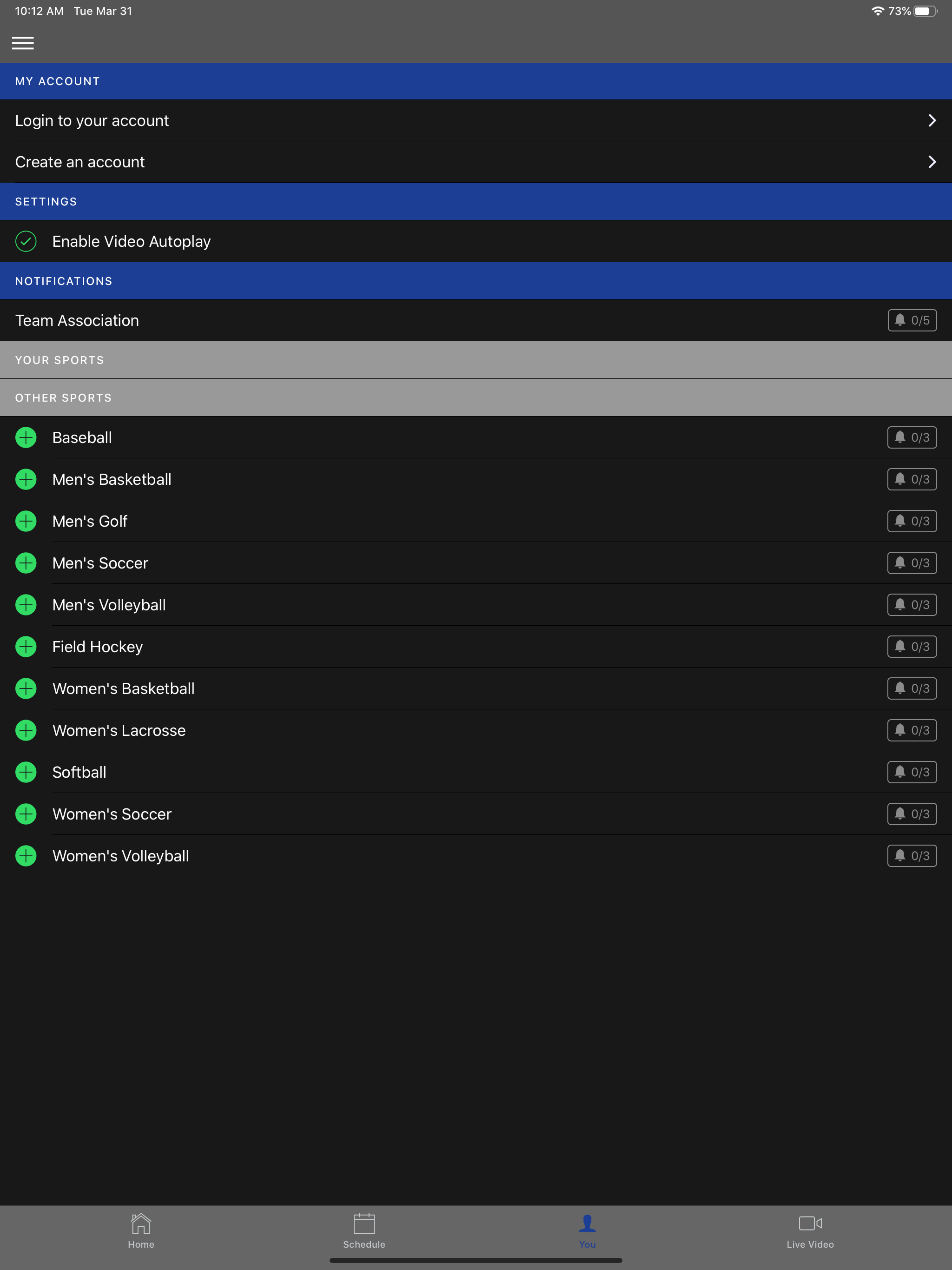 Wilson College Athletics screenshot 6
