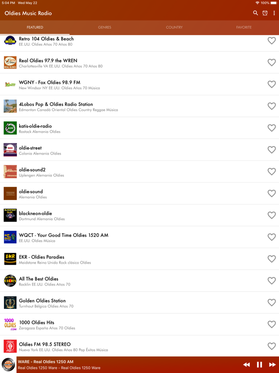 Screenshot #4 pour Oldies Music Radio Station