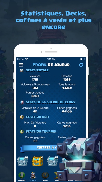 Screenshot #2 pour Stats & Outils pour CR