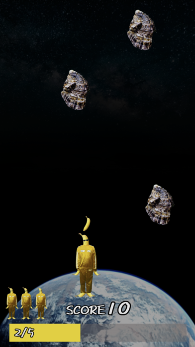 バナナが生牡蠣星人から地球を守るゲームのおすすめ画像2