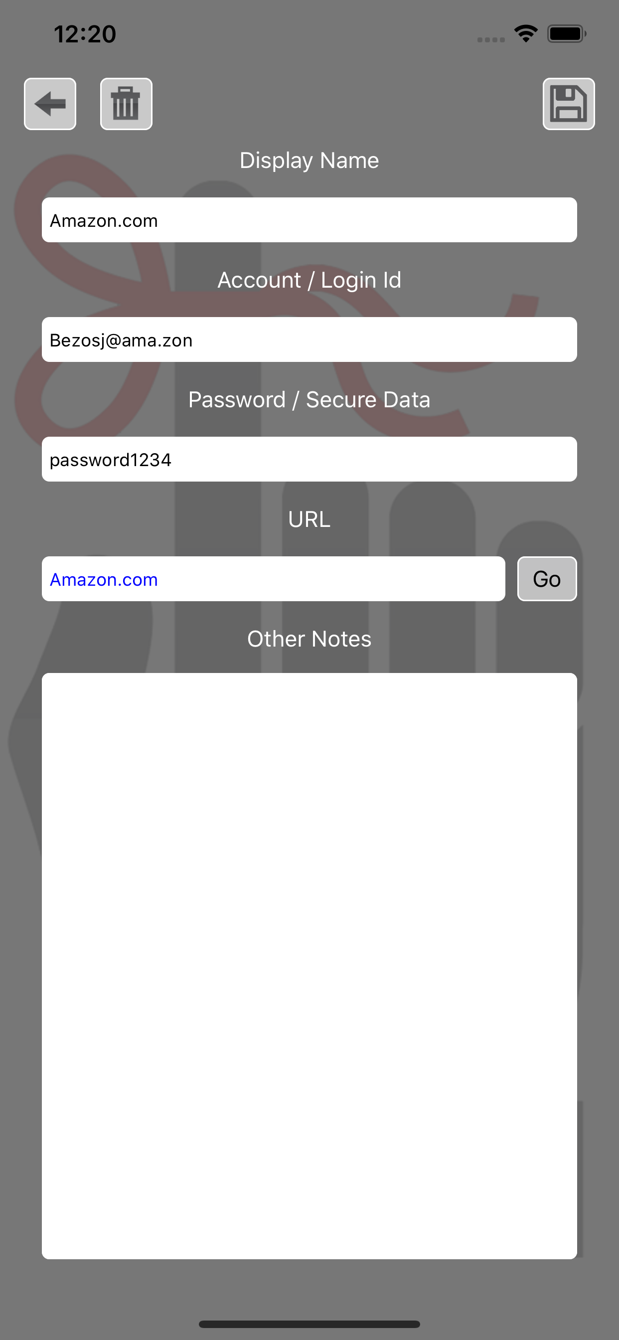 iRemember - Password Manager