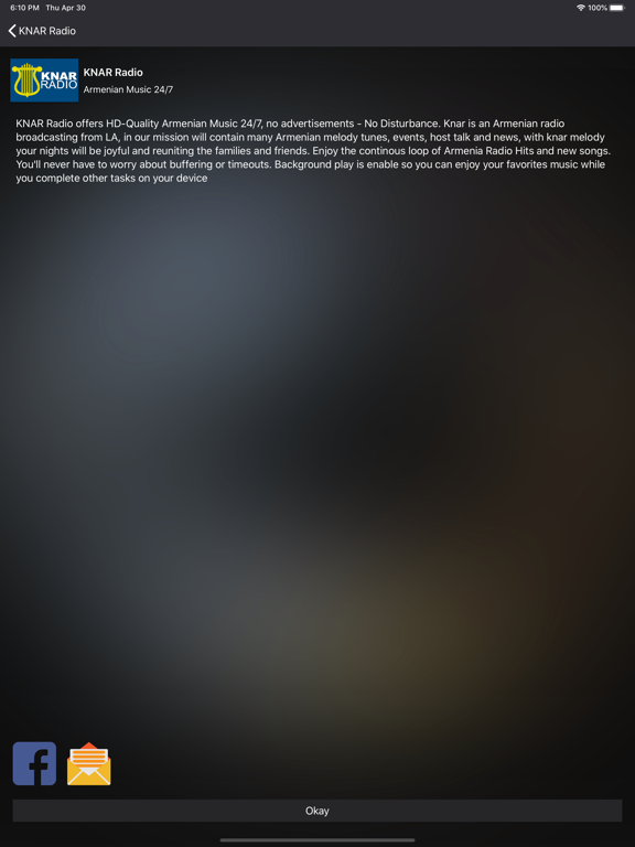 KNAR Radio iPad screenshot 4 - Music app