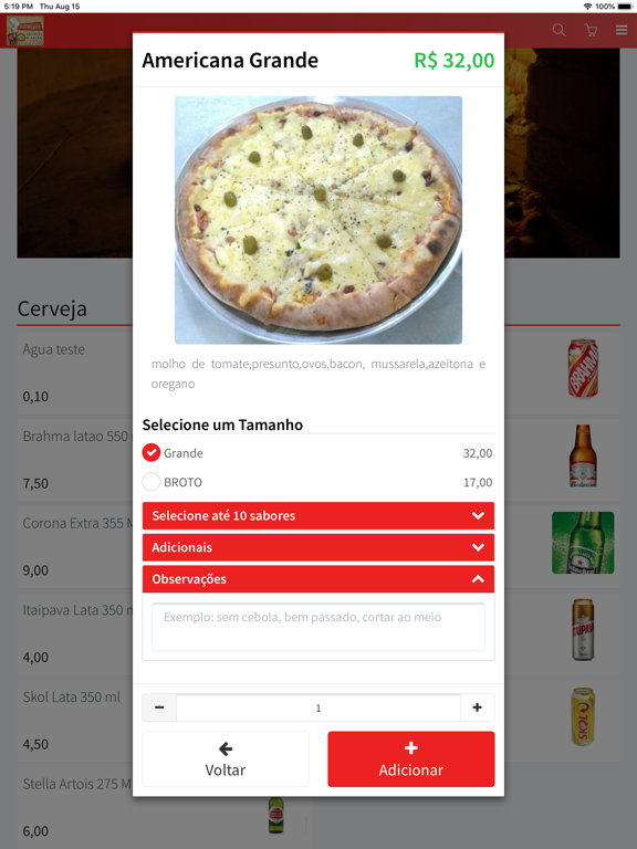 Screenshot #5 pour Pizzaria Formigão Oficial
