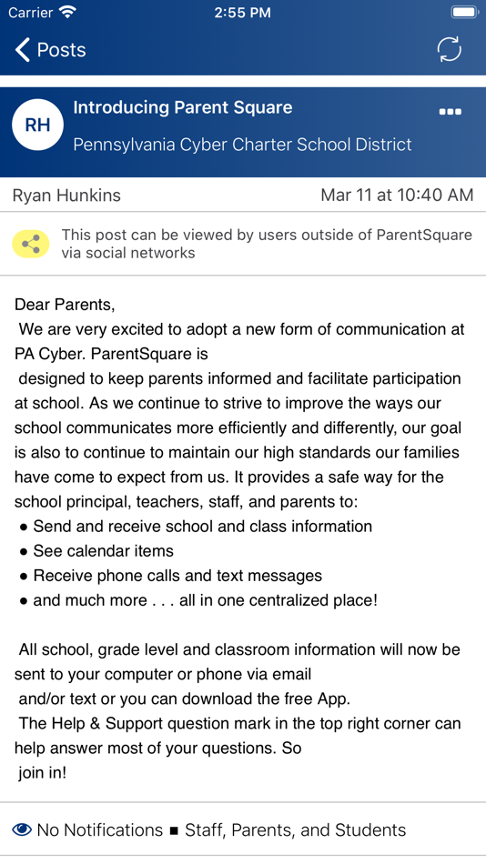 #5. PA Cyber (iOS) 由: ParentSquare