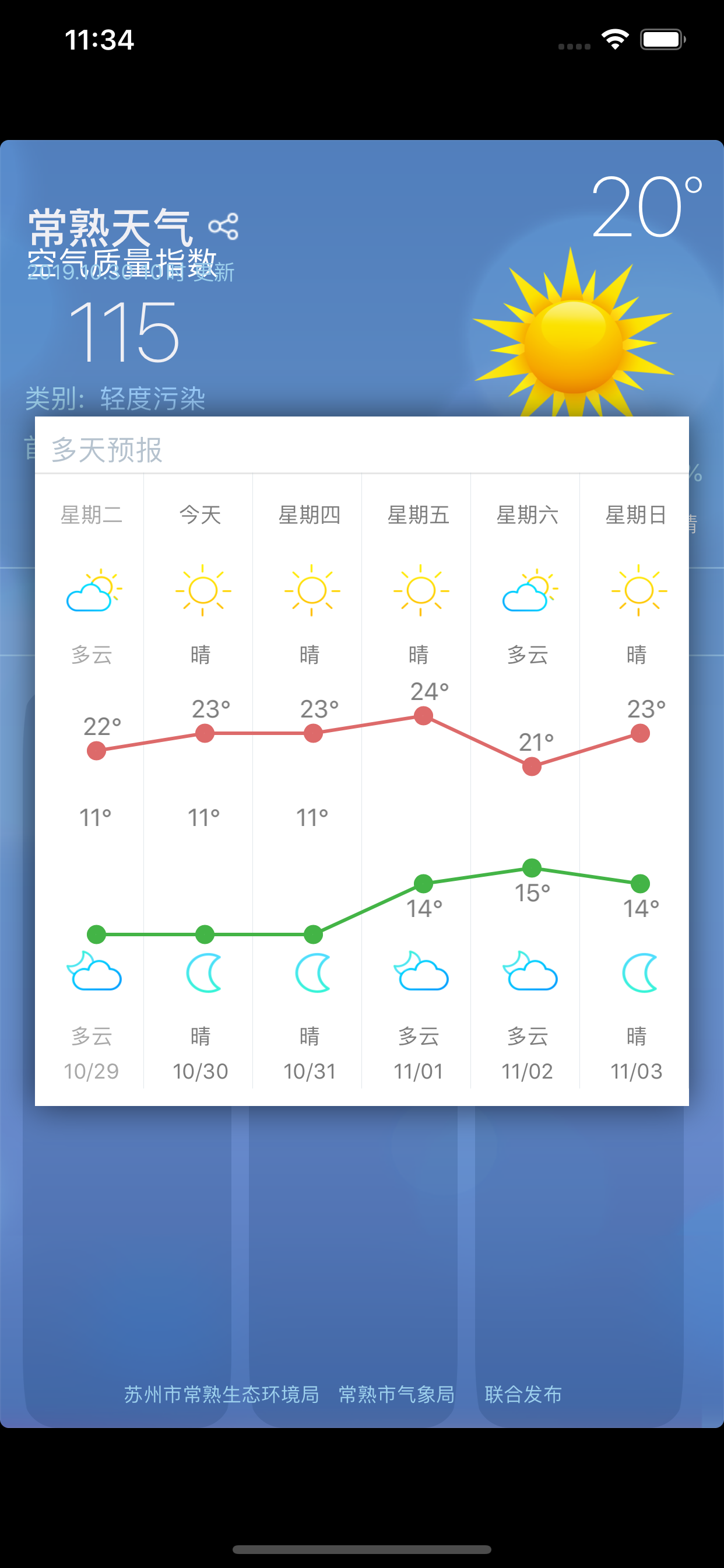 常熟天气