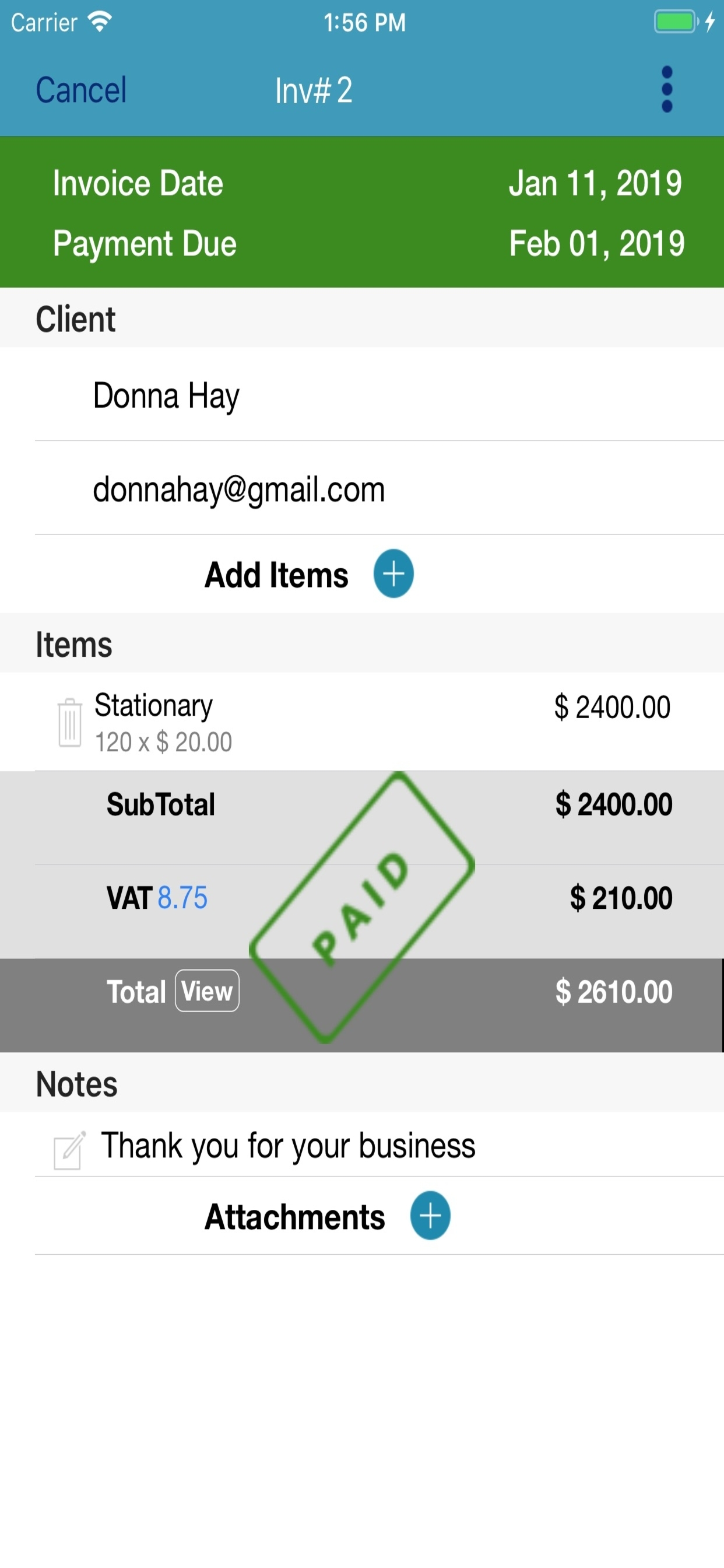 EZ Invoice - Simple Invoicing