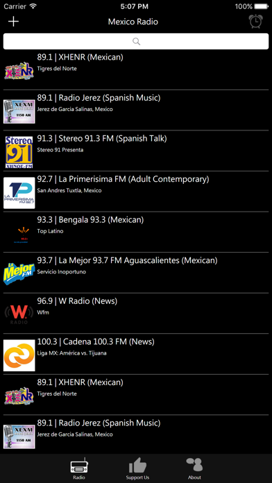 Mexican Radio iPhone screenshot 1 - Entertainment app