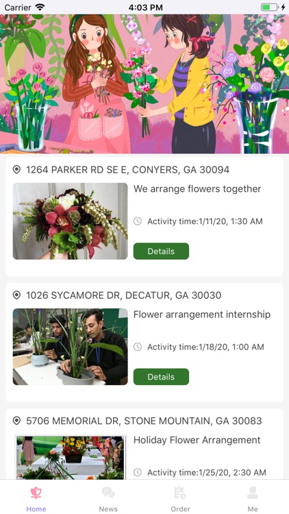 Arrange Flowers Together