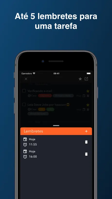 Tarefas e lembretes — Blitz